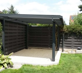 Alu-Pultdach, Sitzplatzüberdachung, Terrassenüberdachung