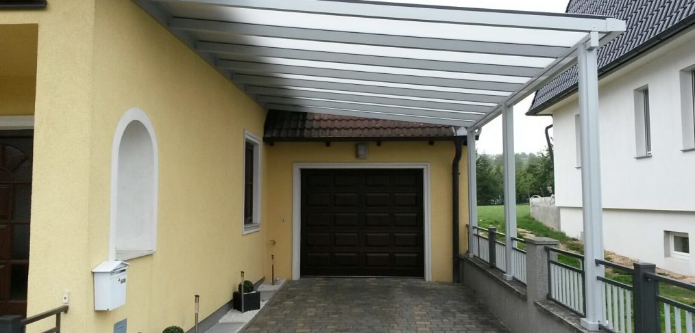 Einfahrsüberdachung, Garagenvorbau