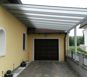 Einfahrsüberdachung, Garagenvorbau