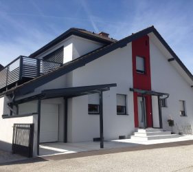 Vordach, Garagenvordach + Eingangsüberdachung